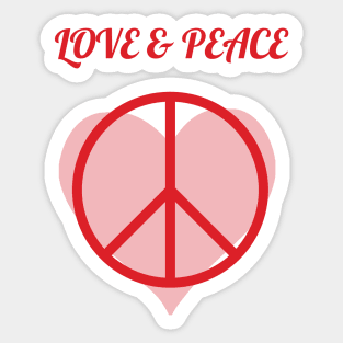 LOVE & PEACE Sticker